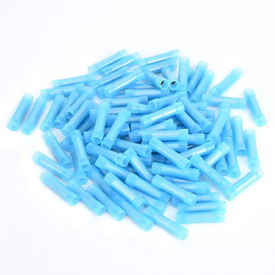 100 шт. обжимной клеммный соединитель синий нейлоновый изолированный
