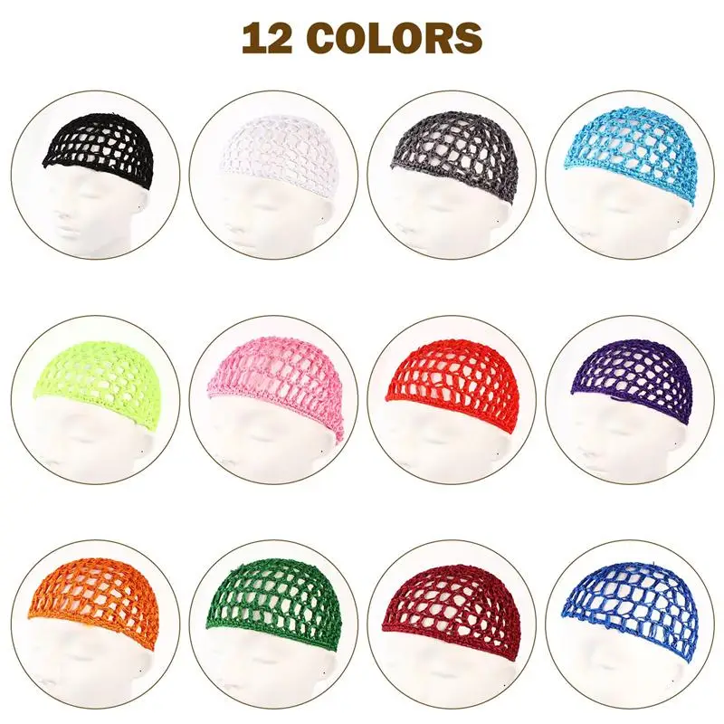 

12pcs Lady Hair Net Female Net Hats Women Net Hats Women Sleeping Hat for Home