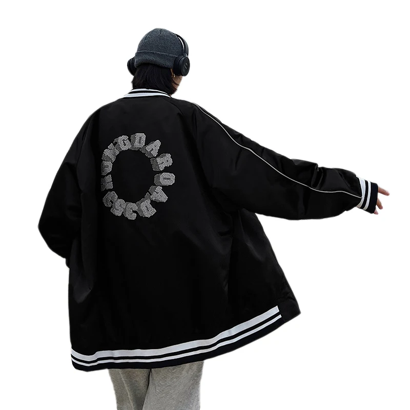 

Women Jacket Autumn And Winter Jacket Women Loose Varsity Jacket Casual Women's Coat Plus Size Baseball Jacket Korean Version