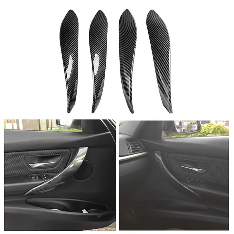 

4 шт., сменные накладки на внутреннюю дверную ручку BMW F30 F31 F34 F35 F36