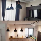 Подвесной светильник в стиле ретро, винтажный потолочный светильник в стиле лофт, черная корзина, клетка, промышленный светильник для гостиной