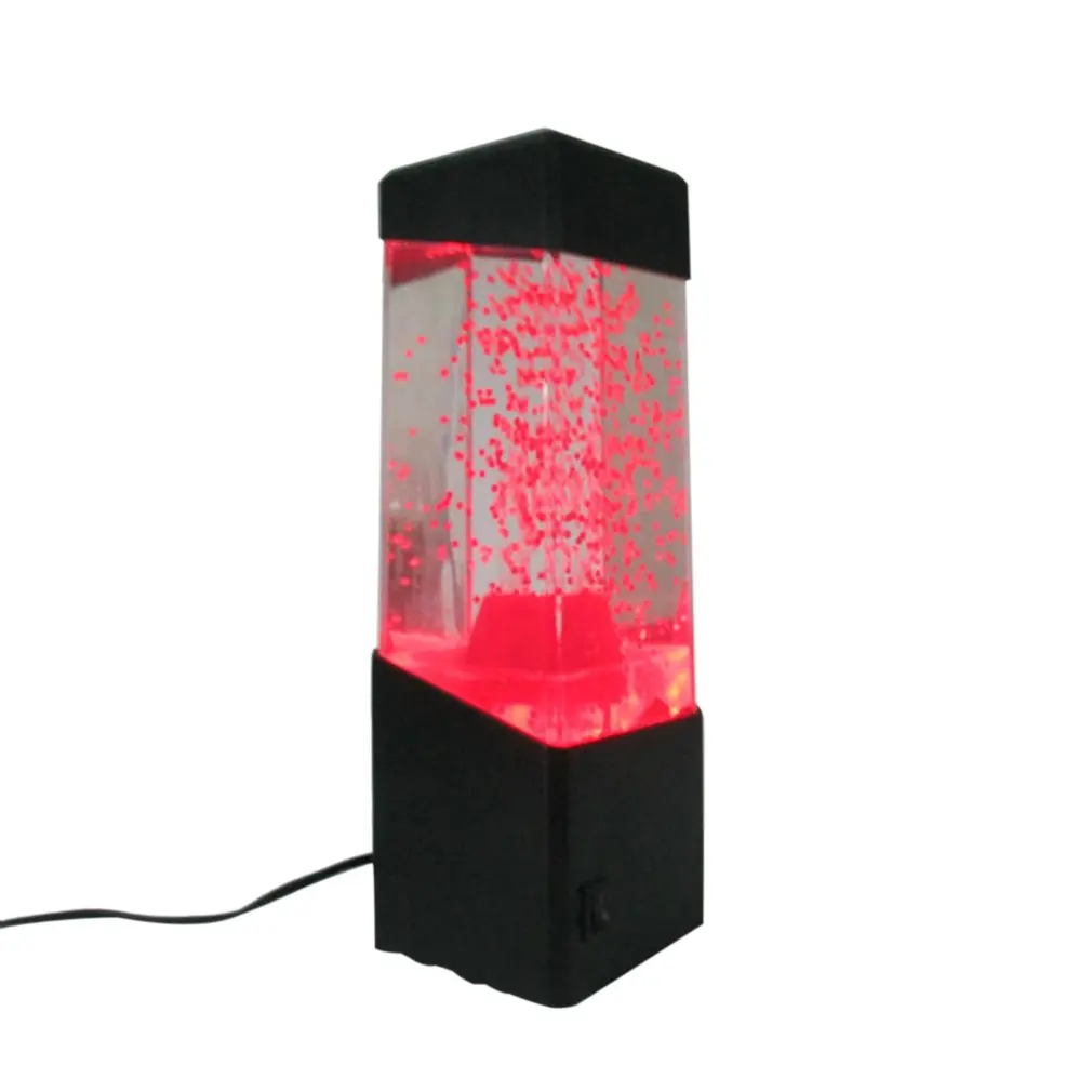 

Colorful LED Fish Tank Electronic Aquarium Atmosphere Light Bedside Night Light Volcano Light Relaxing Mood Light