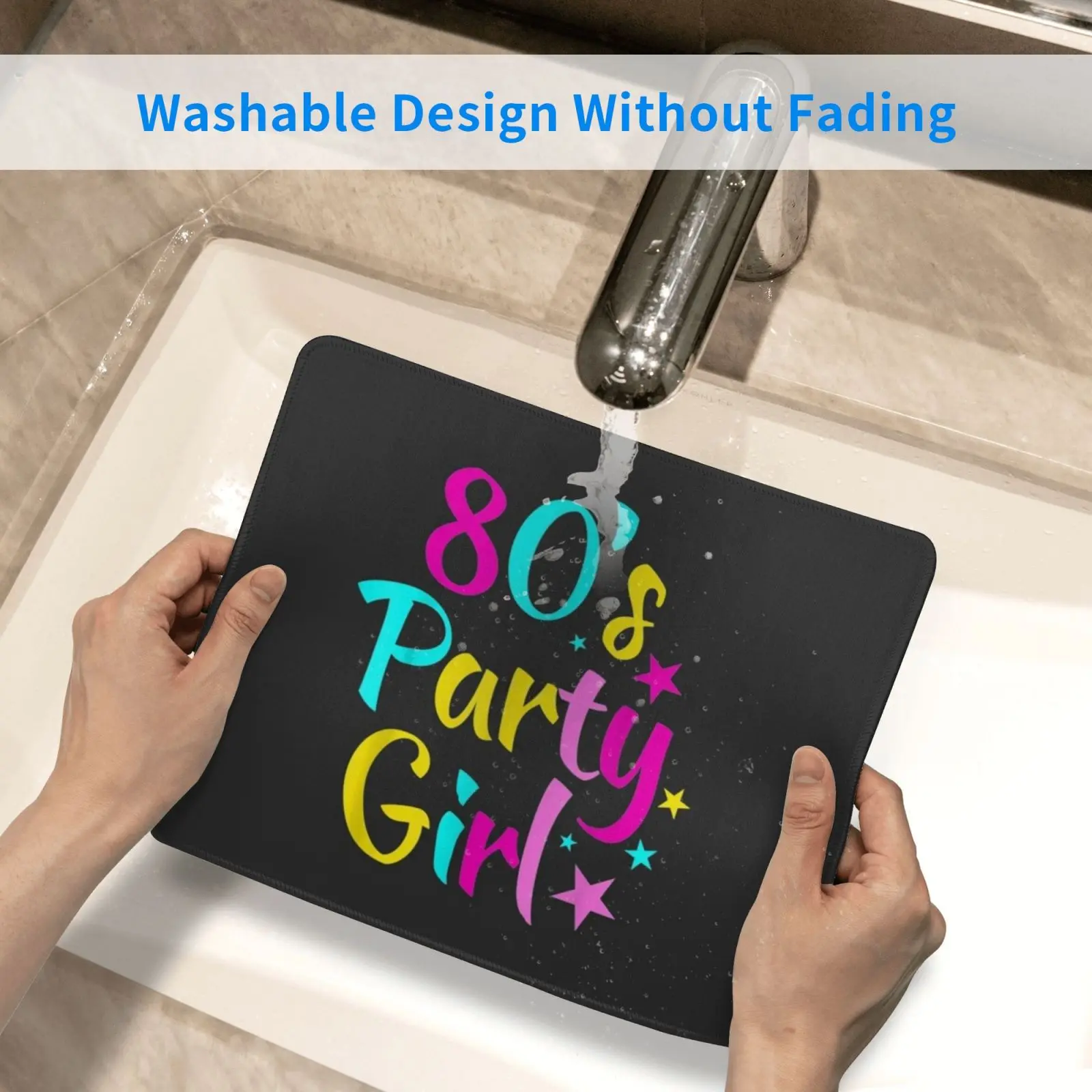 

I Love The 80s 80's Party Girl Retro Mouse Pad DIY Print Eighties Party Fancy 80s For 1980s The Retro