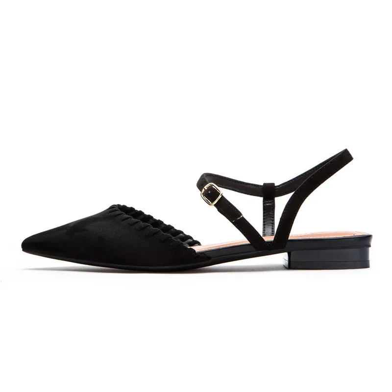 

2020 Summer Women's Flat Shoes Slingbacks Pointed Lady shoes Fashion women Sandals Back Empty