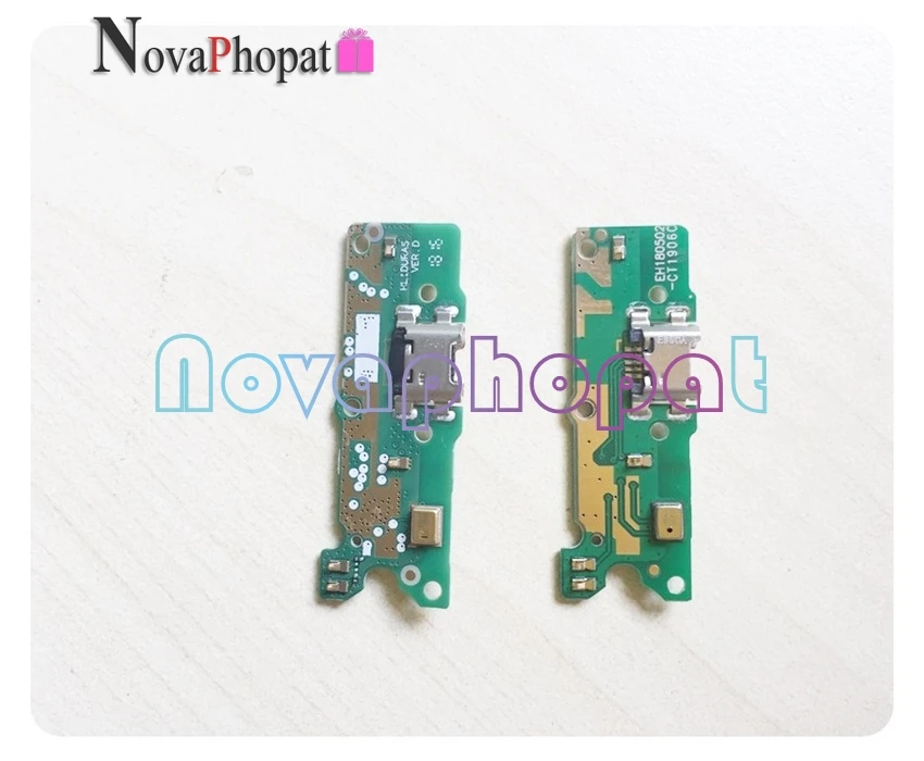 Novaphopat Charger Port Board For Huawei Honor 9S DUA-LX9 USB Dock Charging Connector Microphone Mic Flex Cable +tracking | Мобильные