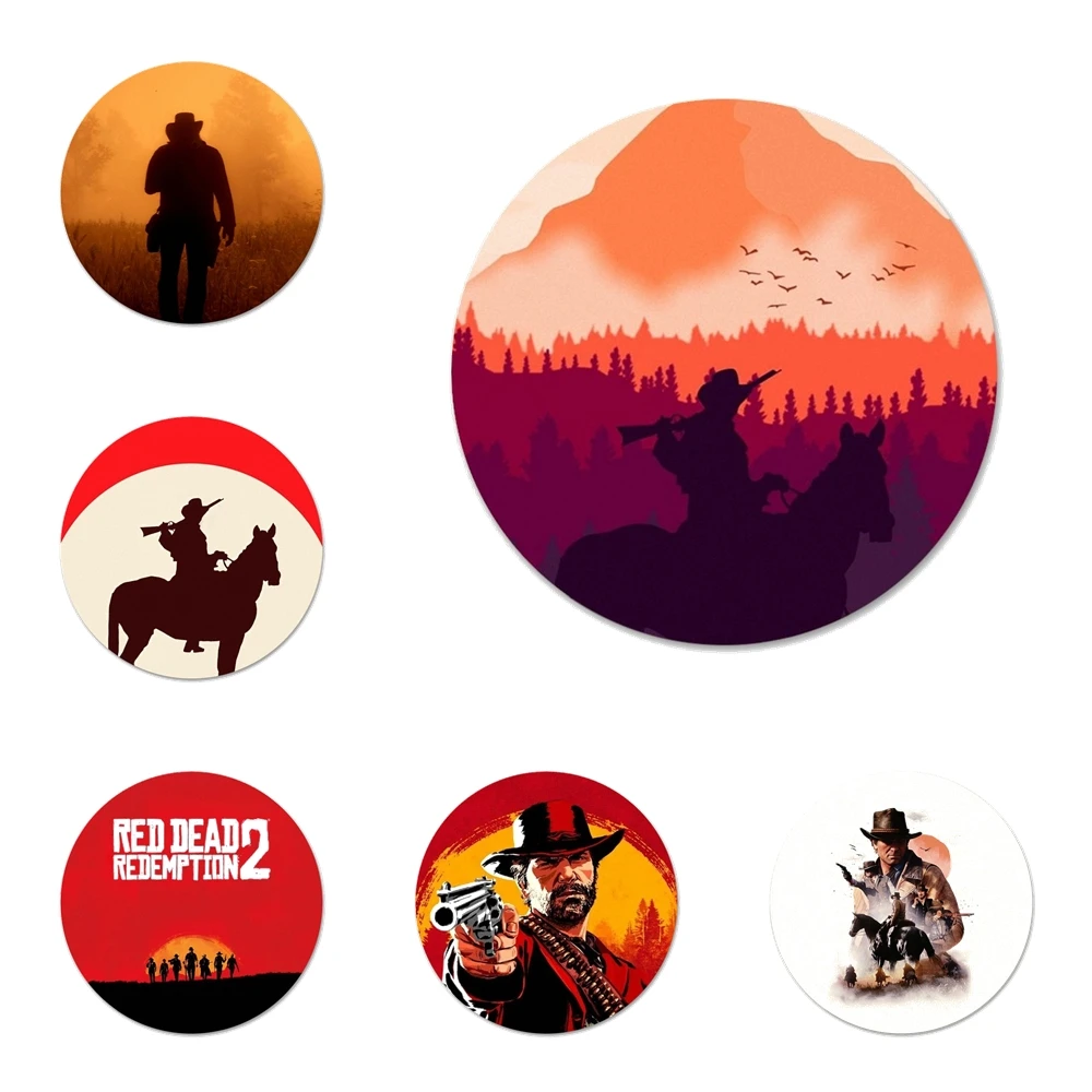 58 мм красные мертвецы 2 брошь значок косплея аксессуары для одежды рюкзак