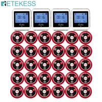 retekess wireless waiter calling system for restaurant service pager system guest pager 4 watch receiver 30 call button f3288b