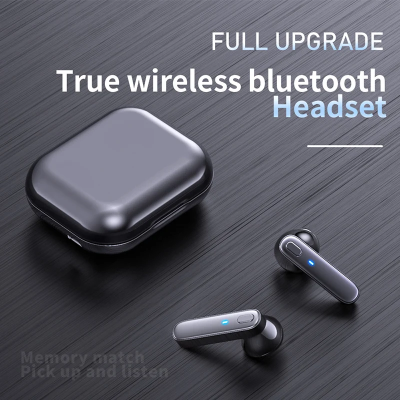 

R20 TWS Wireless Headsets Earbuds With Mic Bluetooth-compatible Wireless Headphones Touch Control Sports Waterproof Earphones