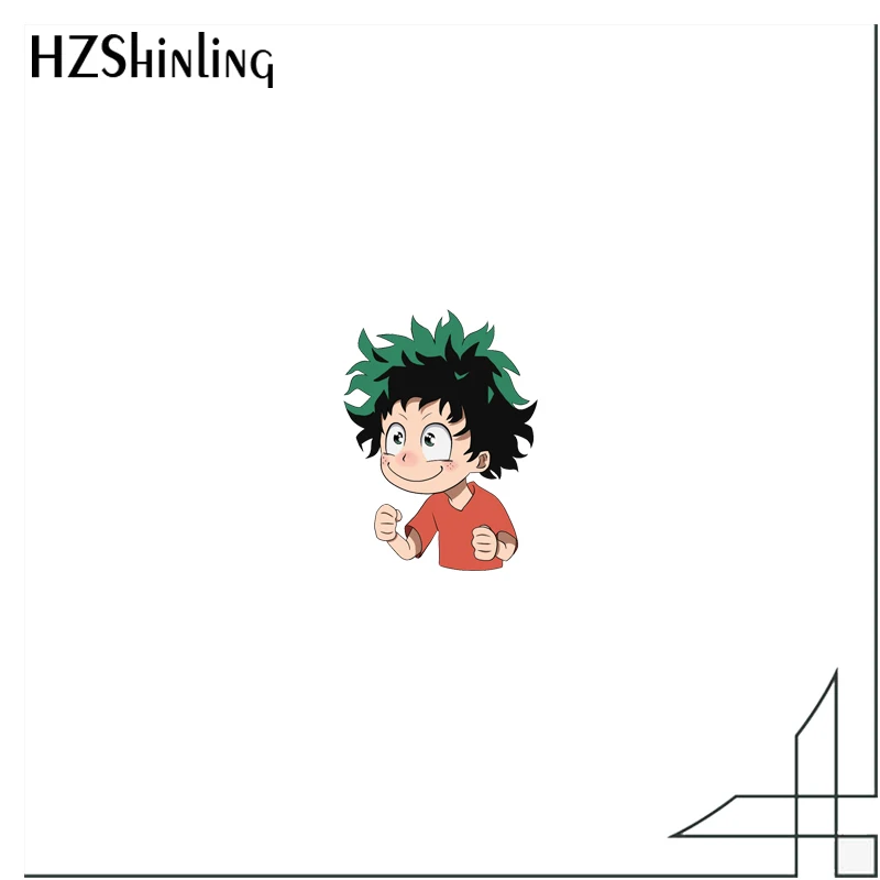 Deku zuku midoriya аниме мой герой Академия акрил значок булавки на лацканы смола