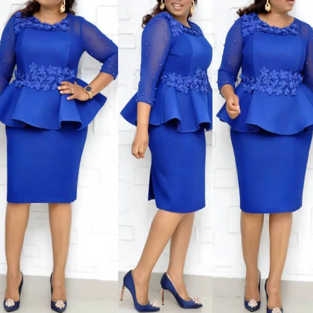 Элегантное офисное платье женское осеннее розовое с бисером Сетчатое лоскутное