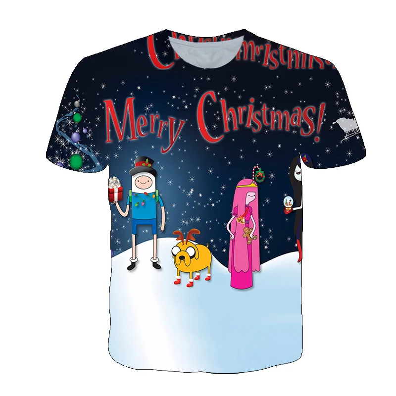 

2021 New Summer Children's T-shirt Boys Girls Anime Characters T-shirt Kids Cartoon Funny Casual Short-Sleeved Street Cute Tops