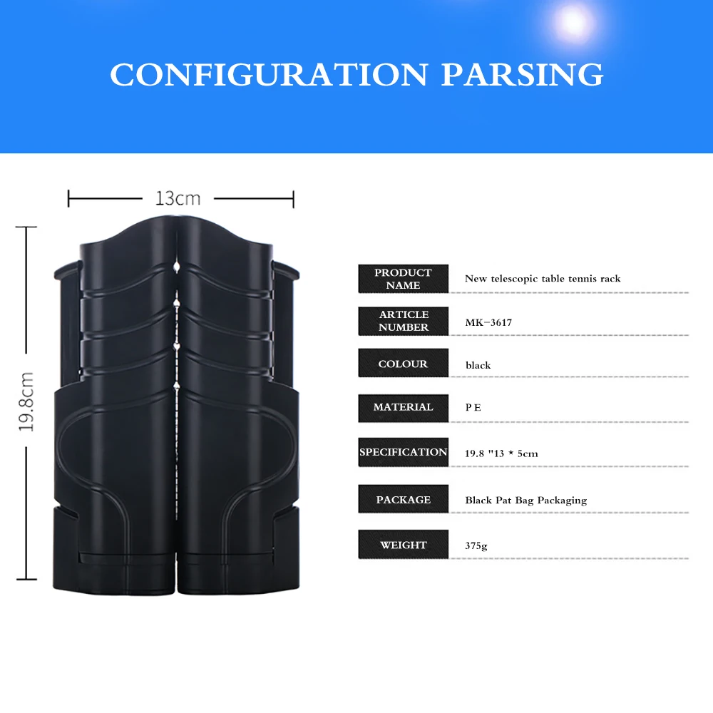 

Ping Pong Net Rack Retractable Table Tennis Net Rack Ping Pong Accessory Plastic For Any Table Non Slip Home Gyms Equipments