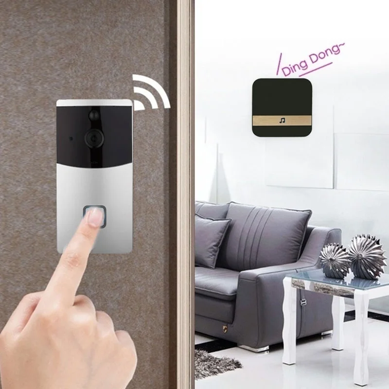

Visual Doorbell Receiver for Smart Wireless WiFi Video Doorbell US ,Eu Plug Plug-In Chime Smart Doorbell Receiver Plug and Play
