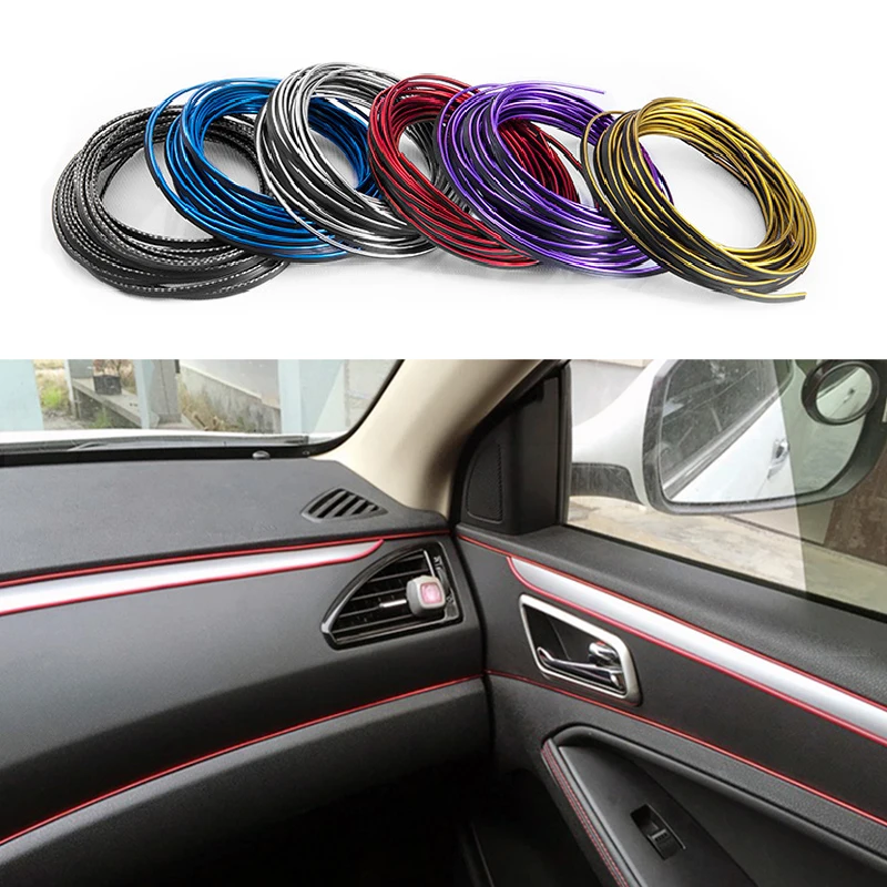 5 м Карбон внутренний молдинг отделка приборной панели полосы для Mitsubishi ASX Lancer 10 9