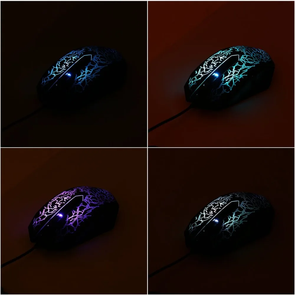 3200 dpi светодиодный оптический 3 кнопки 3D USB Проводная игровая мышь Pro Gamer компьютерные мыши для ПК Регулируемая, USB, Проводная игровая мышь