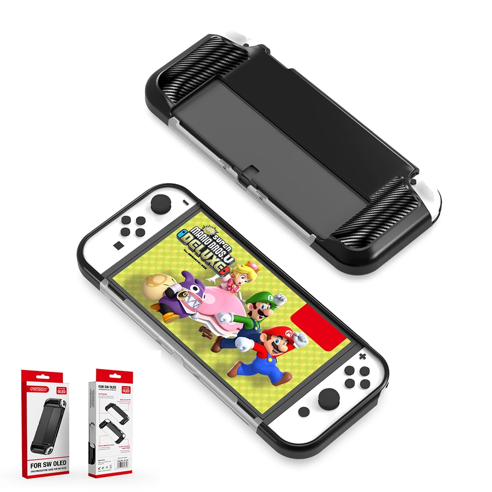 

New For Switch Oled Case TPU Cover Soft Rubber Protective Shell Case Protector Accessories