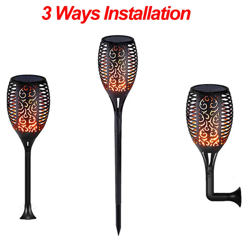 Светильник ingview с полым пламенем дизайнерский садовый светильник на солнечной