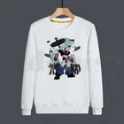 Толстовка грандизер мужская с японским аниме Goldorak, свитшот с принтом, трендовая одежда в стиле хип-хоп, худи с круглым вырезом