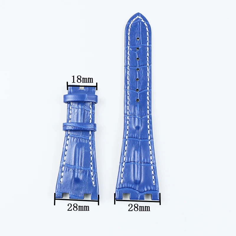 Watch accessories for Royal Oak leather strap AP 26470 26133 15703 leather strap 28mm men's and women's sports waterproof strap