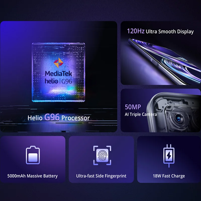 new global version realme 8i smartphone 4gb 128gb mediatek helio g96 android cellphone 5000mah 18w fast charge free global shipping