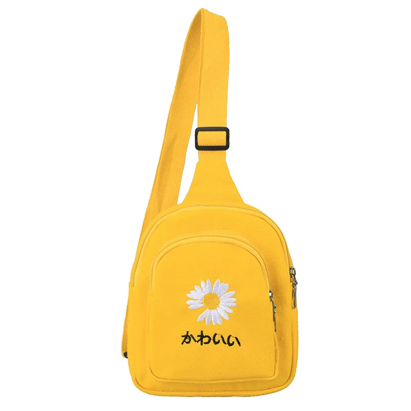 Новая повседневная женская холщовая маленькая нагрудная сумка женский рюкзак