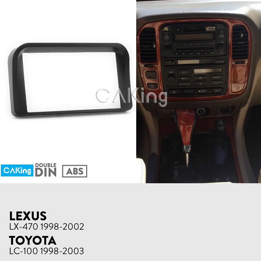 Автомобильная панель радиоприемника для Lexus 1998 2002 Lx470 2003 Toyota LX 470 LC100 набор