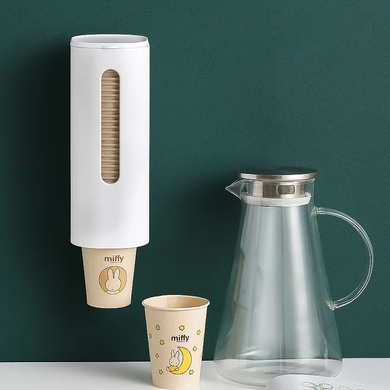 

Disposable Paper Cups Dispenser Plastic Cup Holder for Water Dispenser Wall Mounted Automatic Cup