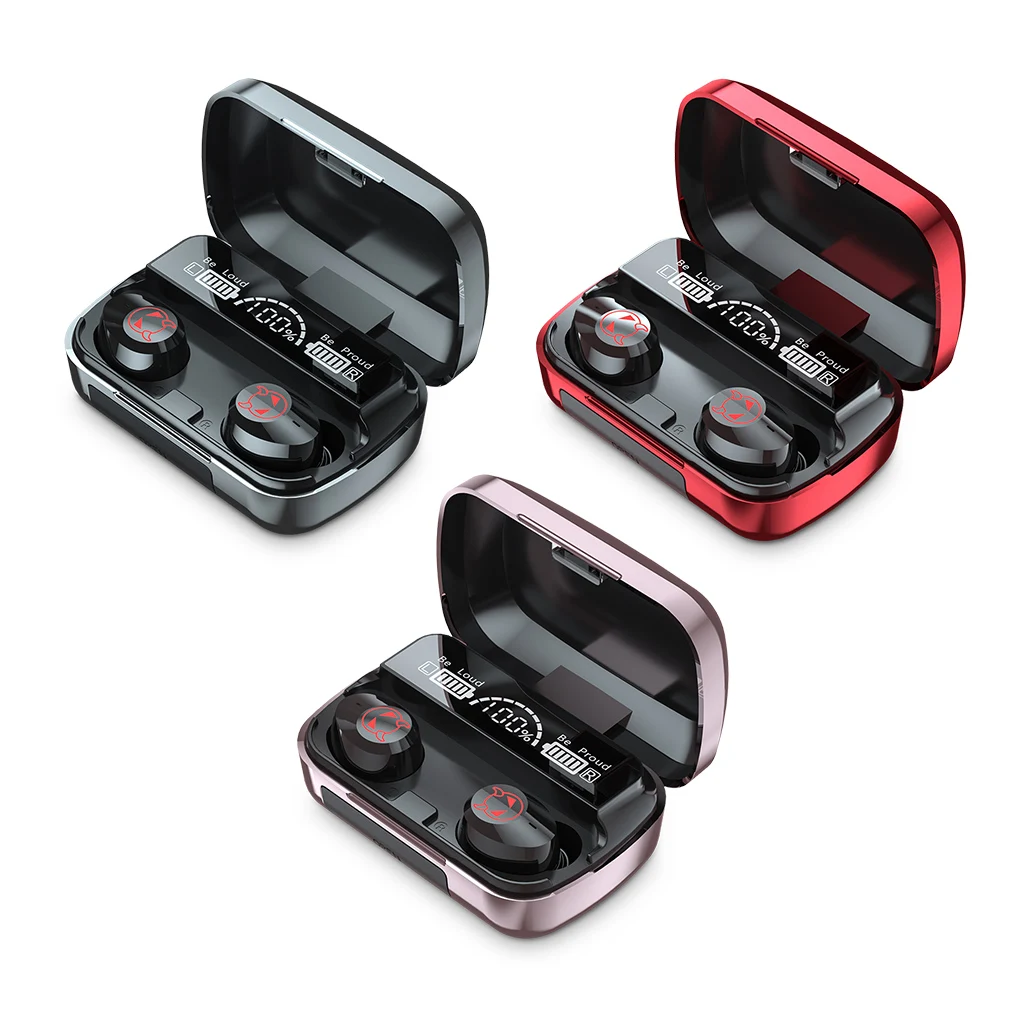 

Наушники-вкладыши беспроводные IPX6 водонепроницаемые наушники перезаряжаемые стерео Bluetooth-совместимые наушники V5.1