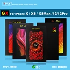 ЖК-дисплей GX OLED для iPhone X XS XsMax 11Pro, сменный сенсорный экран с дигитайзером в сборе, протестированный без битых пикселей, ЖК-дисплеи, точный тон