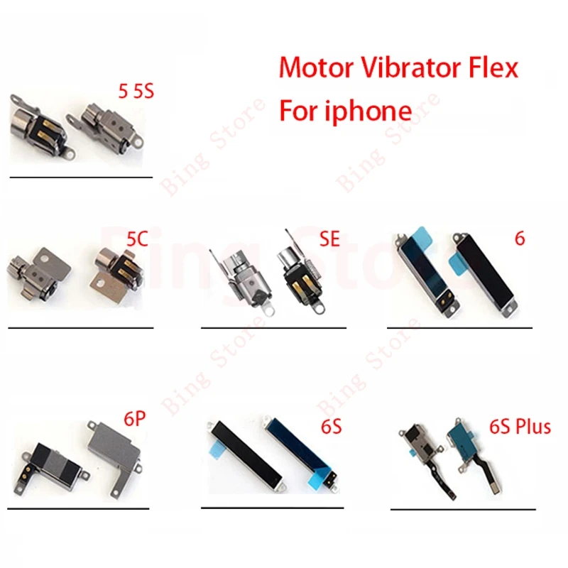 Новый гибкий кабель Вибратор для iPhone 5 5S 5C SE 6 Plus 6S 7 Двигатель Вибрационный