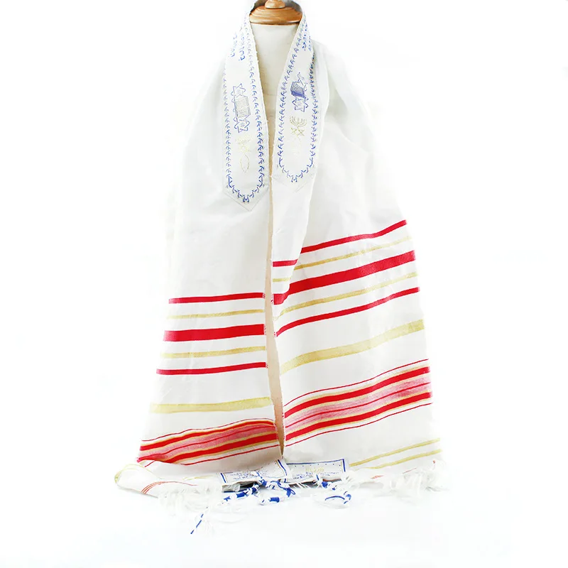 Tallit Gebet Schal Israel 55x180cm Polyester Talit Zipper Tasche Tallis Israelische Beten Schals Priez Wraps Gebet Schal talis