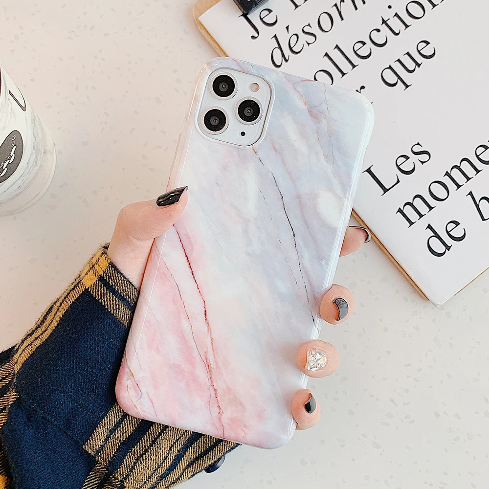 LOVECOM Retro Classic Marble Phone Case For iPhone 11 Pro Max XR XS 7 8 6 6s Plus X Glossy Soft IMD Back Cover Cases | Мобильные