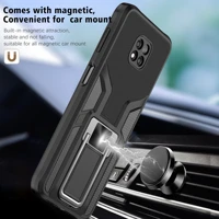 rugged magnetic ring stand armor shockproof case for motorola moto g power 2021 hard pc bumper silicone protective back cover