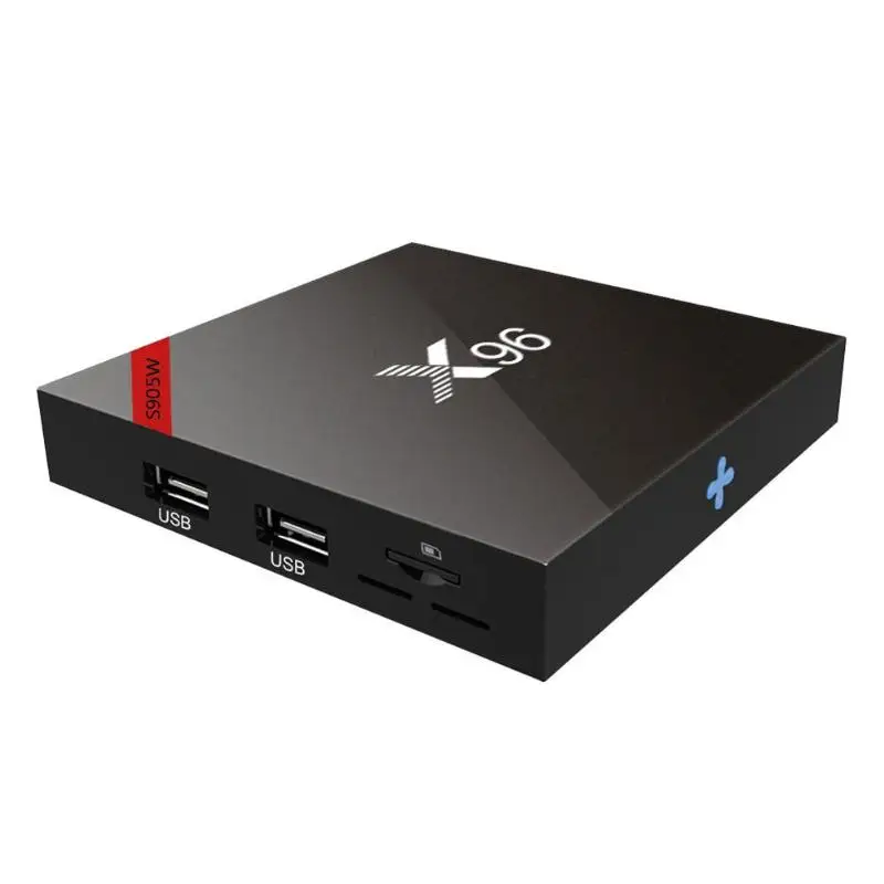 X96 S905W Смарт ТВ приставка Amlogic S905W четырехъядерный Android 7,1 2 Гб ОЗУ 16 Гб ПЗУ 2,4G WiFi 4K ТВ приставка медиаплеер приставка