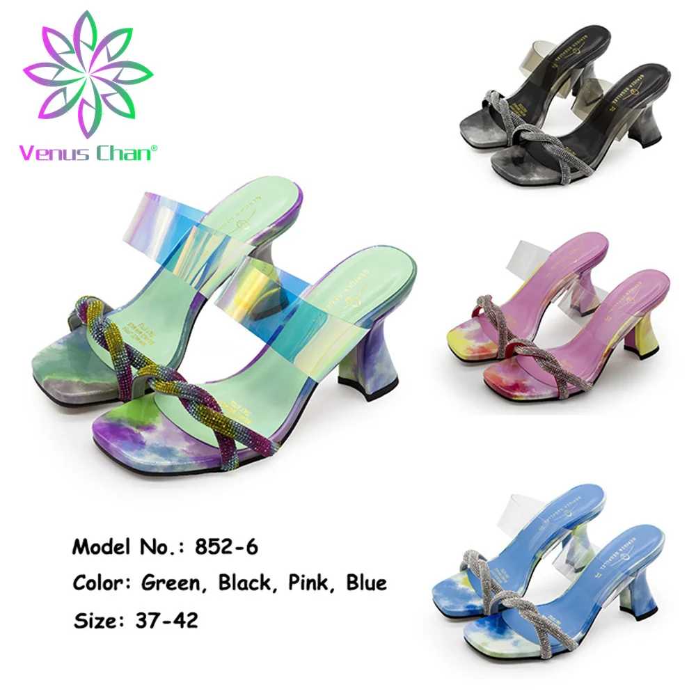 

Designer Shoes Women Luxury 2021 Ladies African Women Party ShoES Decorated with Rhinestone Slip on Shoes for Women