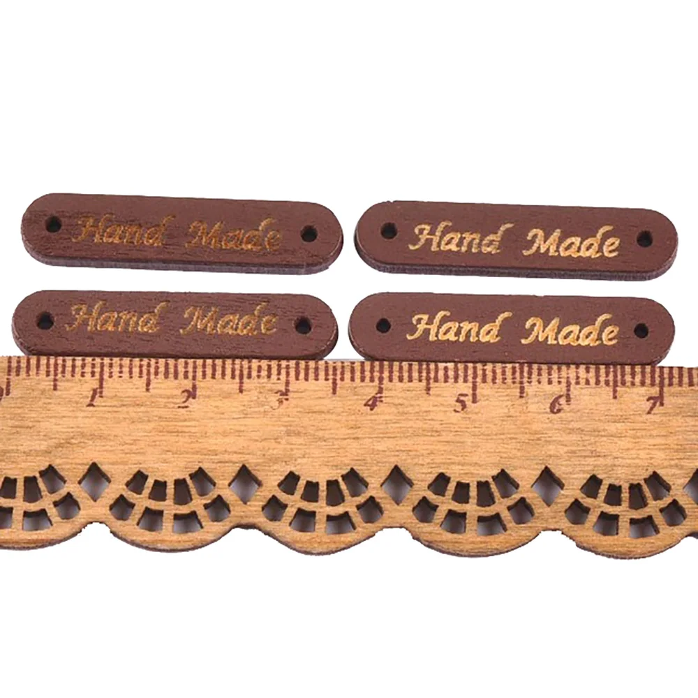 100pcs Colorful Wooden Label Oval Shaped Wood DIY Handmade Garment For Decorative Carft Supplies Crafts | Дом и сад