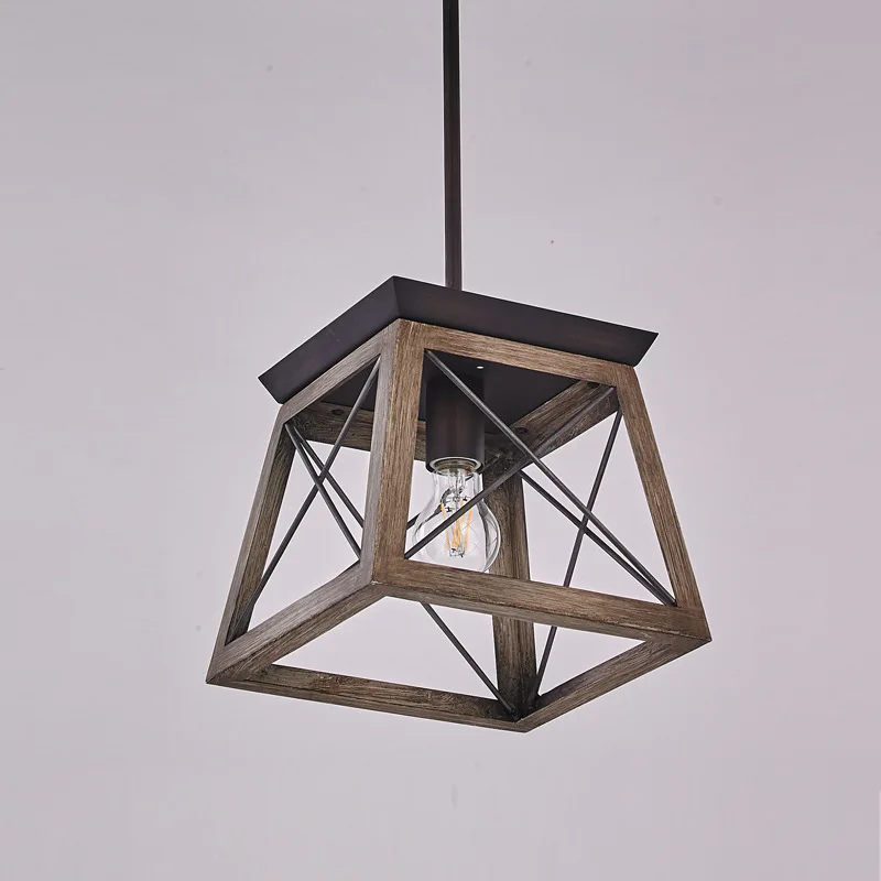 American Retro Pendant Light Industrial Vintage Iron Mini Hanging Lights For Restaurant Living Room Kitchen Bedroom Bar Club | Лампы и