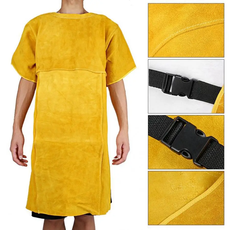 Электрические защитные перчатки из коровьей спилковой кожи жаростойкий