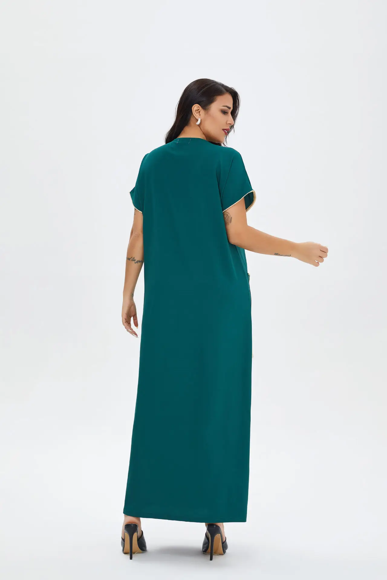 

Summer Ramadan Turkey Muslim Dress Women Elegant Abaya Moroccan Kaftan Islamic Clothing Djellaba Dubai Jilbab Party Vestidos