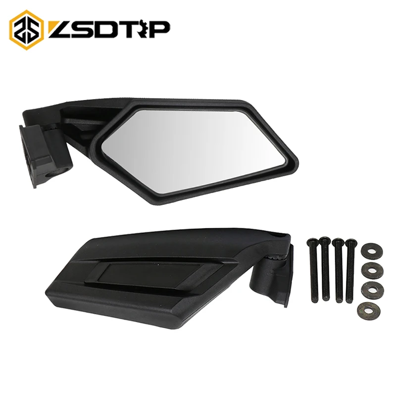 

ZSDTRP UTV Side View Mirrors Rearview Mirror Adjustable for Can Am Maverick X3 4x4 Racing Off-road 2017 2018 2019