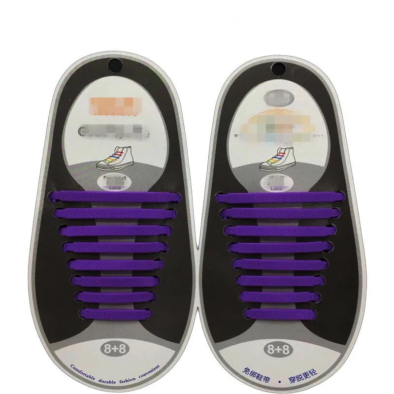 16 шт. силиконовые шнурки для кроссовок без завязывания|Шнурки| |