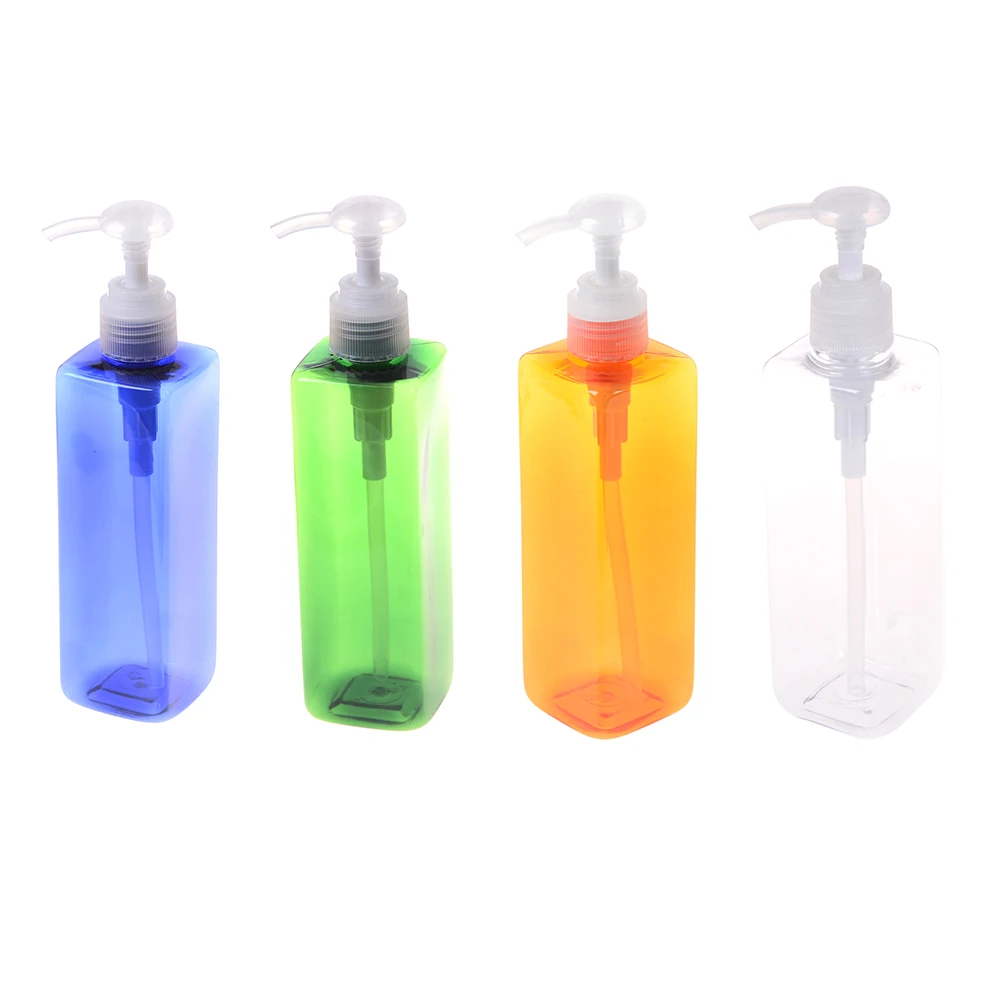 250ml Bottles With Cap Plastic Shampoo Lotion Bottling Clear Bottle Pump Soap Mousses Liquid Dispenser | Обустройство дома