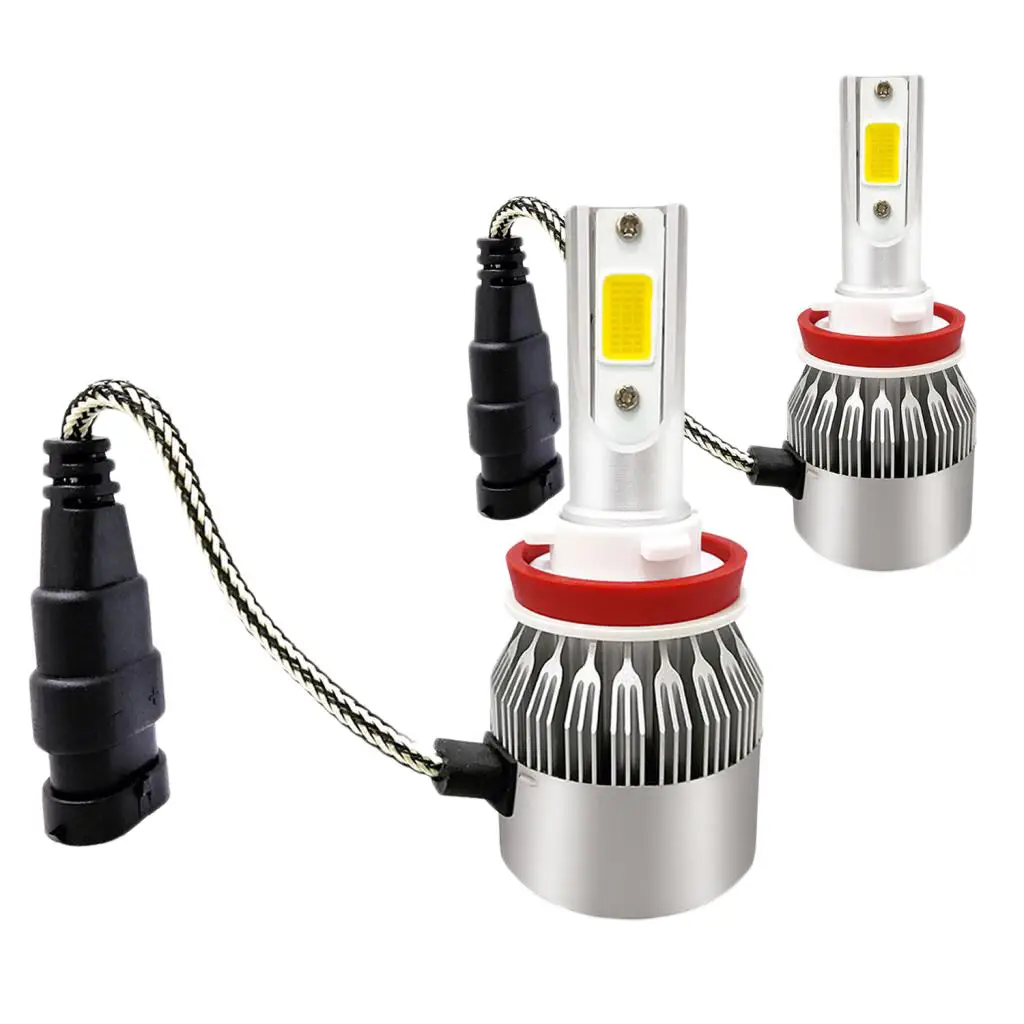 

H11 3200LM LED Super Bright Headlamp Kit Hi/Lo Beam Bulb 6000K White For Car