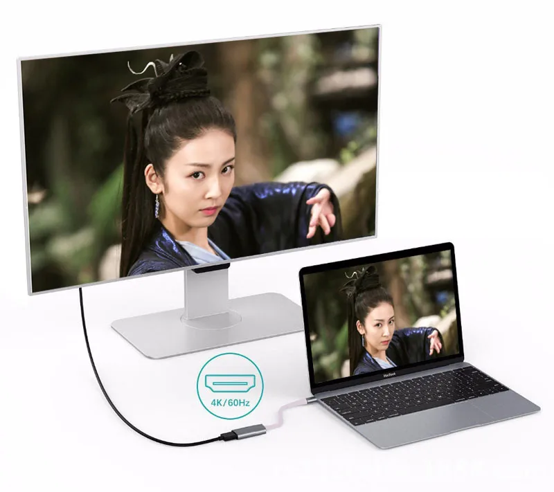 Адаптер USB Type C 4K 1080p кабель для ТВ HDTV видео конвертер MacBook Samsung Galaxy S20 S10 Huawei Mate P20 P30