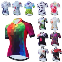 womens cycling jersey team racing clothing female bicycle riding shirt colorful short sleeve wear maillot ciclismo