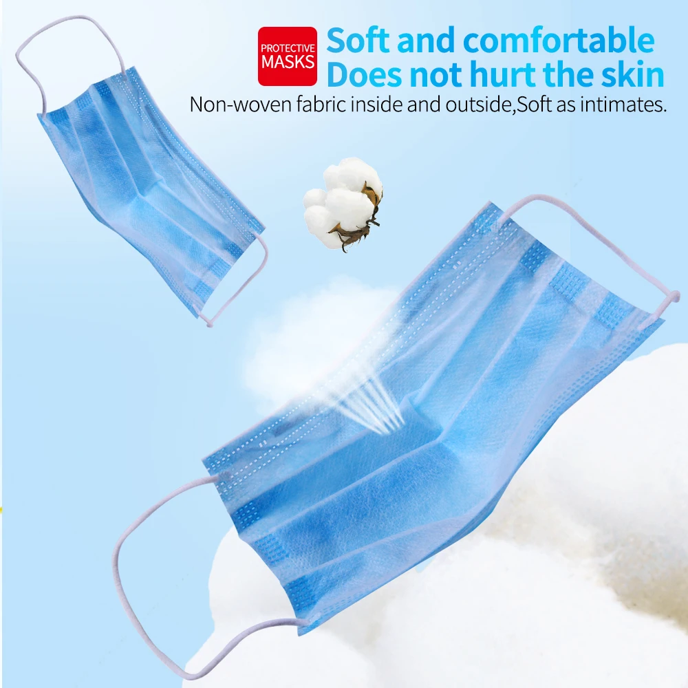 10 200 шт. Одноразовые Маски Рот 3 слоя два способа изготовленный аэродинамическим