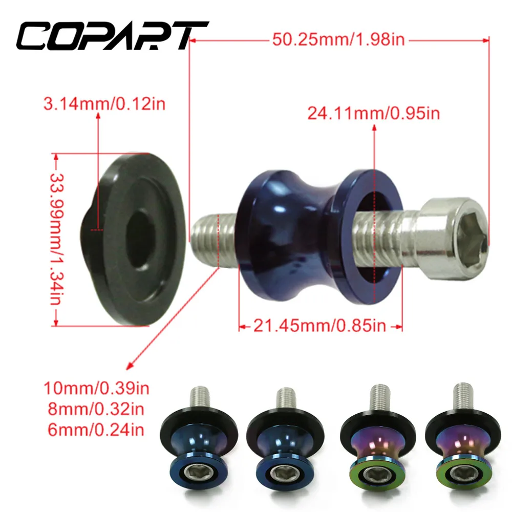 Для задних слайдеров мотоциклов 6/8/10 мм Honda CBR 600 954 1000 RR F2 F3 F4 F4i CBR650F/CB650F | Автомобили