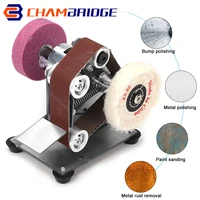 110v220v polishing grinding machine mini electric belt sander cutter edges sharpener multifunctional grinder 7 speed adjustable
