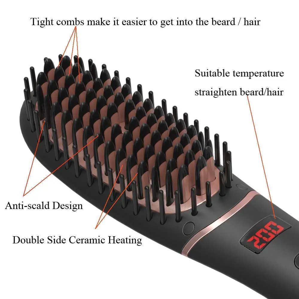 Hair Straightening Brush The One Upper Tourmaline Infused Ceramic Plates For All Types Fine Thick Wavy Straightener | Красота и