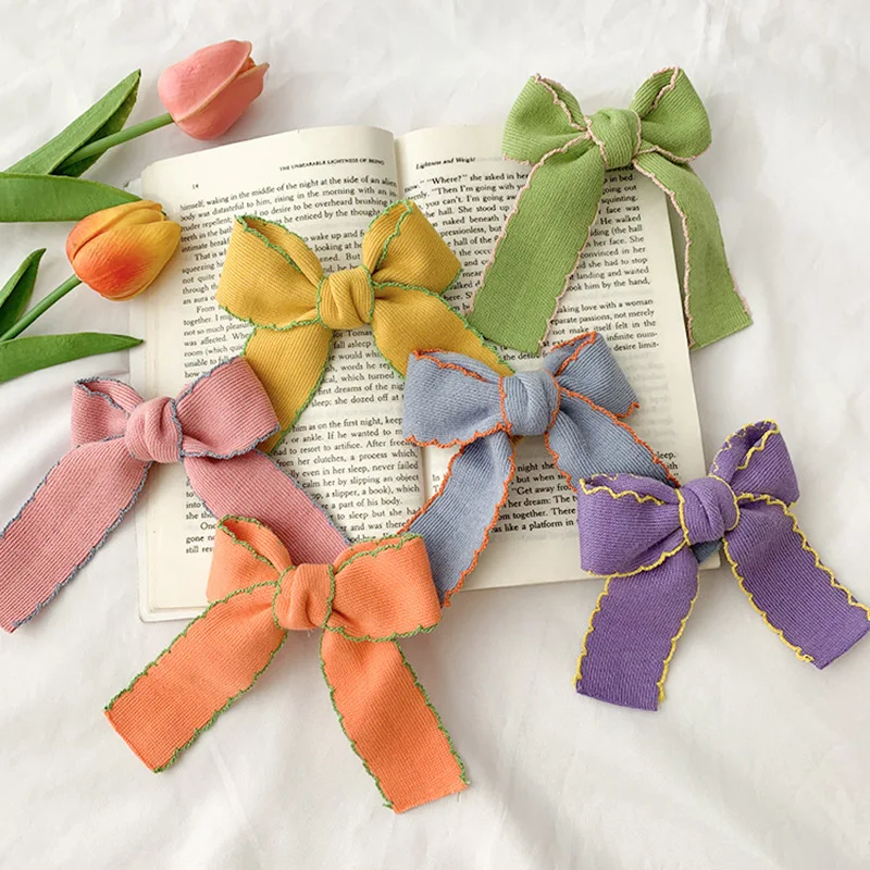 

New Fashion Oversized Bow Knot Hairgrips Linen Barrette Hair Clip Ponytail For Women Elegant Headwear Hairpins Hair Acessories